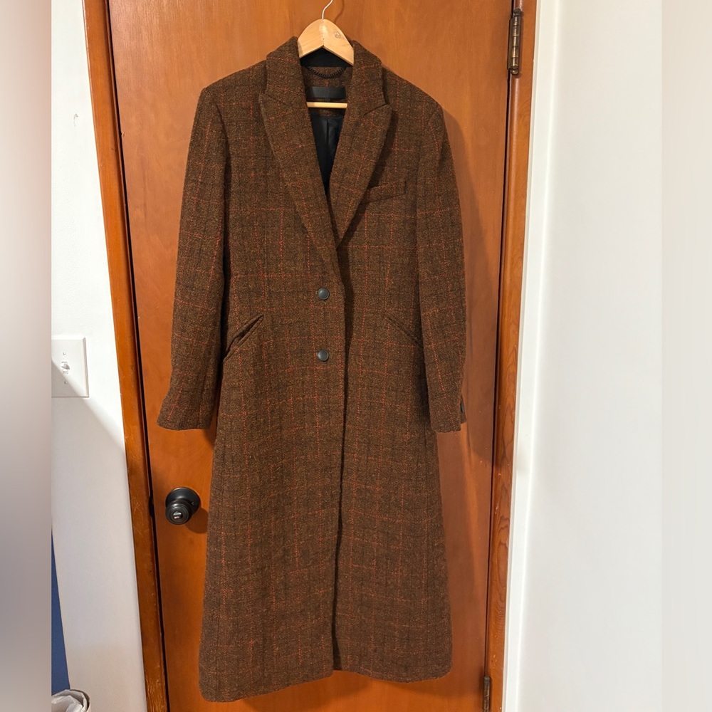 Rag and bone, long wool coat, size 4